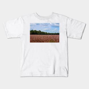 Field Of Cotton Balls Kids T-Shirt